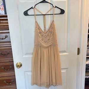 Kimchi Blue Urban Outfitters Peach Embellished Dress